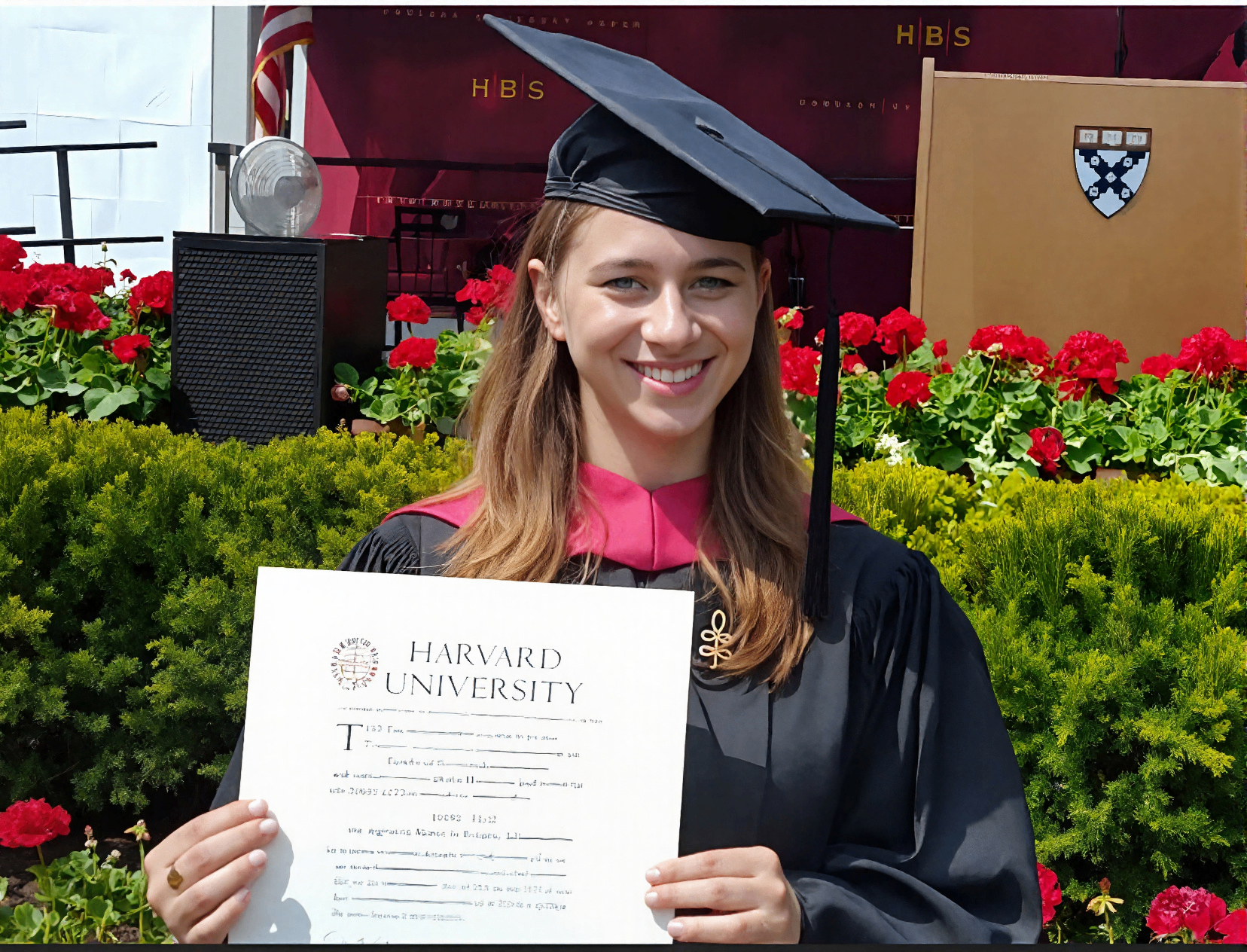 בוגרת אשכולות בטקס סיום ב-Harvard Business School